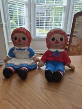 VINTAGE RAGGEDY ANN -N- RAGGEDY ANDY BOOKENDS picture
