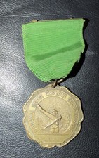 Vintage 1960 National Model Airplane Championships Medal Ribbon Pin 4th Place picture