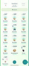 Pokémon Go -✨1x Shiny Zorua, 9x Bramblin,  1x Brambleghast PTC 90k Stardust picture