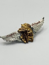 Vintage Indian Motorcycle Chief Wings Lapel Vest Jacket 2” Pin RARE picture