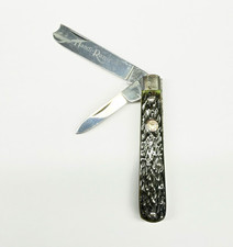 VINTAGE 1984-1994 BOKER (UC122G) POCKET KNIFE 2 BLADE HAND RAZOR MADE IN GERMANY picture