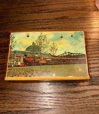 Vintage 1970s Six Flags Over Mid-America Cedar Box J.B. Deere Cedarcraft 15-1625 picture