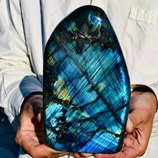 3.59LB Natural Labradorite Quartz Crystal Mineral Specimen Healing picture