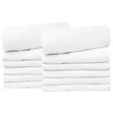New White Cotton Bath Towels 24x48 inch Soft, Highly Absorbent & Quick Dry Towel picture