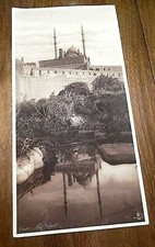 1930'S LEHNERT & LANDROCK PANORAMIC  EGYPTIAN SEPIA PHOTO THE CITADEL 8 X 16 picture