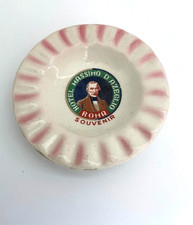 pink Hotel Massimo d'Azeglio Roma SOUVENIR RING DISH / ASHTRAY advertise vtg picture