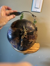 Hand Crafted Purse From Gourd andChinese Charm/“Coin” from East Asia 9x9 “ picture
