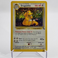 Dragonite - 4/62 - Holo Rare Fossil Unlimited Pokemon Card WOTC MP picture