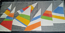 Vtg 1980s J R United Industries Bath or Beach Towel Geometric Abstract Pop Art picture