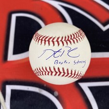 Dustin Pedroia Signed Boston Red Sox OMLB Boston Strong Inscription Steiner CX picture