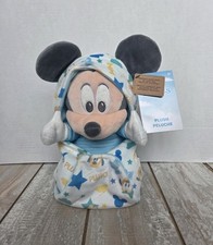 NEW 2023 Disney Parks Babies Baby Mickey Mouse With Pluto Blanket Pouch Plush picture