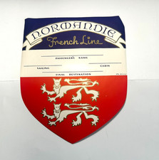 Vintage Normandie French Line Luggage Label picture
