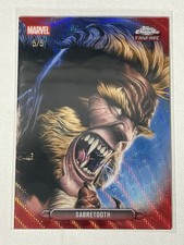 2026 Topps Chrome Marvel SABRETOOTH Fanfare Red Wave /5 FF-35 5/5 picture