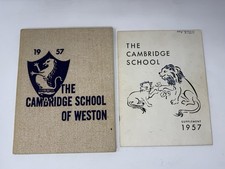 1957 Cambridge School of Weston Yearbook Eric von Hippel MIT + Supplement picture