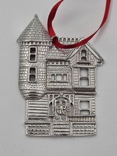 Kirk Stieff ornament Pewter Queen Anne Victorian Home picture
