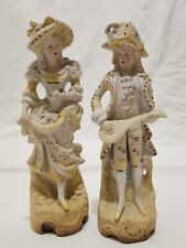 Antique Victorian/French Provincial Couple Bisque Figurines Made In Japan ~  8