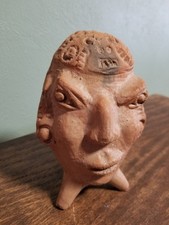 Mayan Olmec Clay Head Sculpture made in Ecuador picture