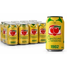 Guarana Antarctica, The Brazilian Original 11.83 Fl Oz (Pack of 12), Regular picture