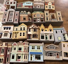 Hallmark Nostalgic Houses and Shops Keepsake Christmas Ornaments VTG Lot of 19 picture