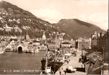 Vintage Postcard Oslo Norway Scenic Harbor City View picture