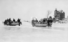 Boats South Bass Island Light House Put In Bay Ohio OH - Reprint picture