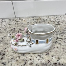 Vintage Napco Ceramic Baby Bootie Planter picture