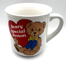 Vintage 1990’s Teddy Bear Mug “Beary Special Person” Coffee Cup picture