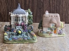Rare Lilliput Lane 2000 LE Montacute Crown & 1993 Ladybird Cottage ~ Ships Fast picture