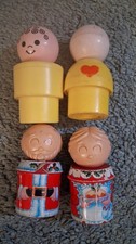 Vintage 1989 Tupperware Tuppertoys Santa & Mrs Claus Toys 3