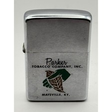 1968 Zippo Regular Parker Tobacco Company Windproof Lighter USA Vintage Pocket picture