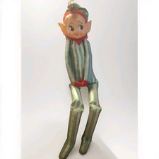 Vintage Pixie Elf Japan Knee Hugger  The Pixie  Striped Green White picture