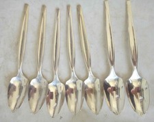 antique ROGERS SILVERPLATE FLATWARE 7pc GRAPEFRUIT SPOONS pattern? picture