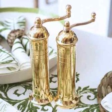 Pepper Mill Brass Alexander  2-Piece Set #102 Pepper 7.5'' & Salt #109 9'' picture