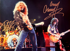 LED ZEPPELIN Signed (JIMMY PAGE, ROBERT PLANT) 8x10