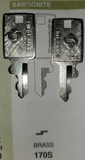 Samsonite 170S Key. (also fits Royal 160R) New OEM Factory Fitted One (1) Key picture