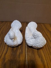 Vintage Kelvin’s 2 White Doves,Bird Figurines, Pair Love Birds Pegus Japan picture