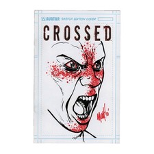 CROSSED #0 MATT MARTIN SKETCH SIGNED VARIANT 2010 SKETCHBOOK HORROR COMICS COA picture