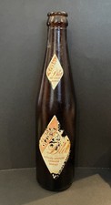 Vintage Super Rare 1964 Diamond ACL Label Textured Amber Diet Crush Soda Bottle picture