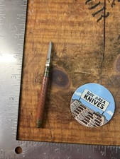 Antique Eagle Pencil Co. New York Portable Pencil Sharpener Knife Brass Black picture