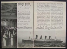 When Luxury Ocean Liners Ruled the Atlantic 1972 Pictorial SS America Queen Mary picture