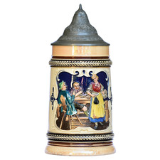 Marzi & Remy Beer Stein 1598 | Lidded 0.5 L Germany Antique Ca 1900s picture