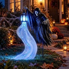 Halloween Soul Harvester Animated Battery Powere Garden Light，Battery Model picture