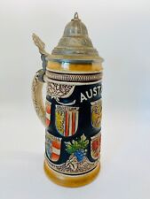 Vntg Original King Beer Stein 1018 1/2 Austria Germany Handmade Hand Painted picture