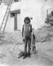 Hopi Snake Priest at the Pueblo of Walpi, Arizona Old West 8x10 Photo Reprint picture
