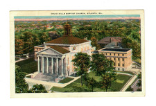 1935 Druid Hills Baptist Church Atlanta GA Postcard — Buy Savings Bonds (PC142) picture