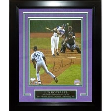 Luis Gonzalez Autographed Arizona Diamondbacks Deluxe Framed 8x10 Photo - JSA picture