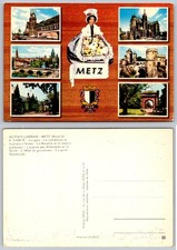Continental Metz France Landmarks Collage Postcard picture
