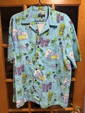 SHAG LIMITED EDITION THE HUKILAU MEN'S XL HAWAIIAN SHIRT Poplin Fabric picture