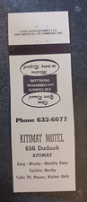 vtg MATCHBOOK MATCHCOVER Kitimat Motel British Columbia Canada Hotel picture
