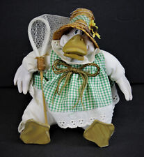 Vtg Russ Berrie Country Folk Miss Happywing Duck Figurine Shelf Sitter 5
